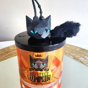 BVW Purrfect pumpking halloween candle